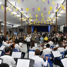 ชุ่มฉ่ำ “อมตะสยาม”! อว. โชว์อัตลักษณ์ท้องถิ่นผ่านเสียงดนตรี วัดใหญ่สุวรรณาราม จ.เพชรบุรี