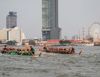 การแข่งขันเรือยาวช้างไทย ประจำปี 2566 เปิดฉากขึ้นแล้วในงาน Bangkok Riverside Fest