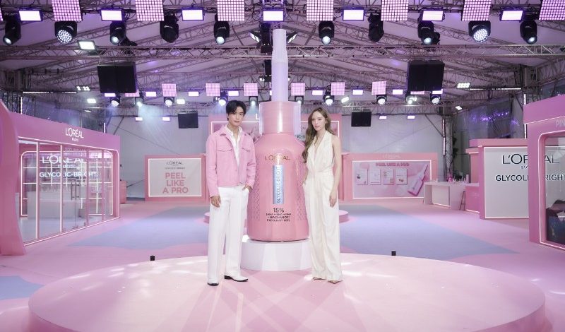 กระจ่างใสจาก L’Oréal Paris ด้วย​”Glycolic Bright Exfoliant Peel” พีลลิ่งมาส์กชมพู