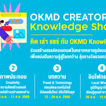ขอชวนทุกคนมา คิด เล่า แชร์ กับ OKMD Knowledge Portal ในกิจกรรม “OKMD CREATOR: Knowledge Sharing”